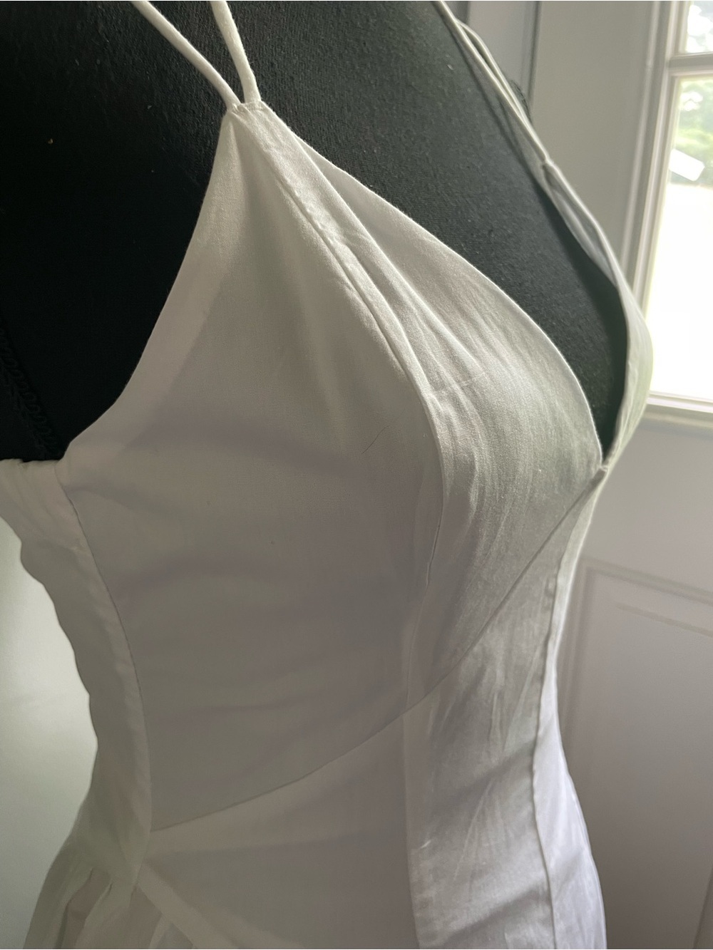 Brand new with tag Abercrombie & Fitch White Strappy Maxi Corset Dress - Picture 6 of 10